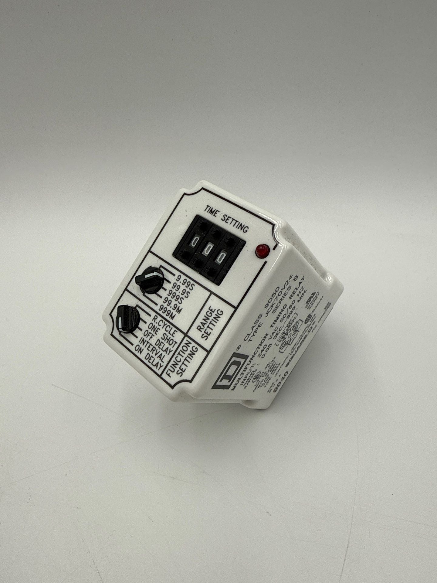 Square D 9050JCK70V24 Solid State Timing Relay 0.05sec-999hour 240V New