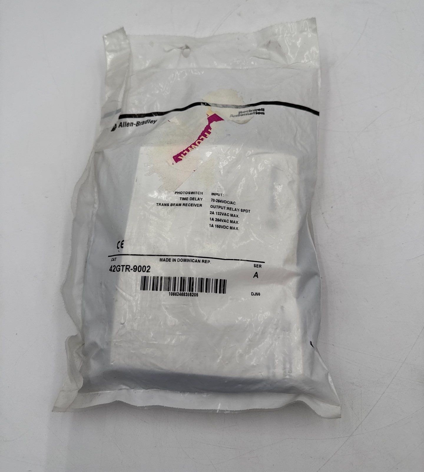 Allen Bradley 42GTR-9002 Photoelectric Sensor Photoswitch Trans Beam Receiver New