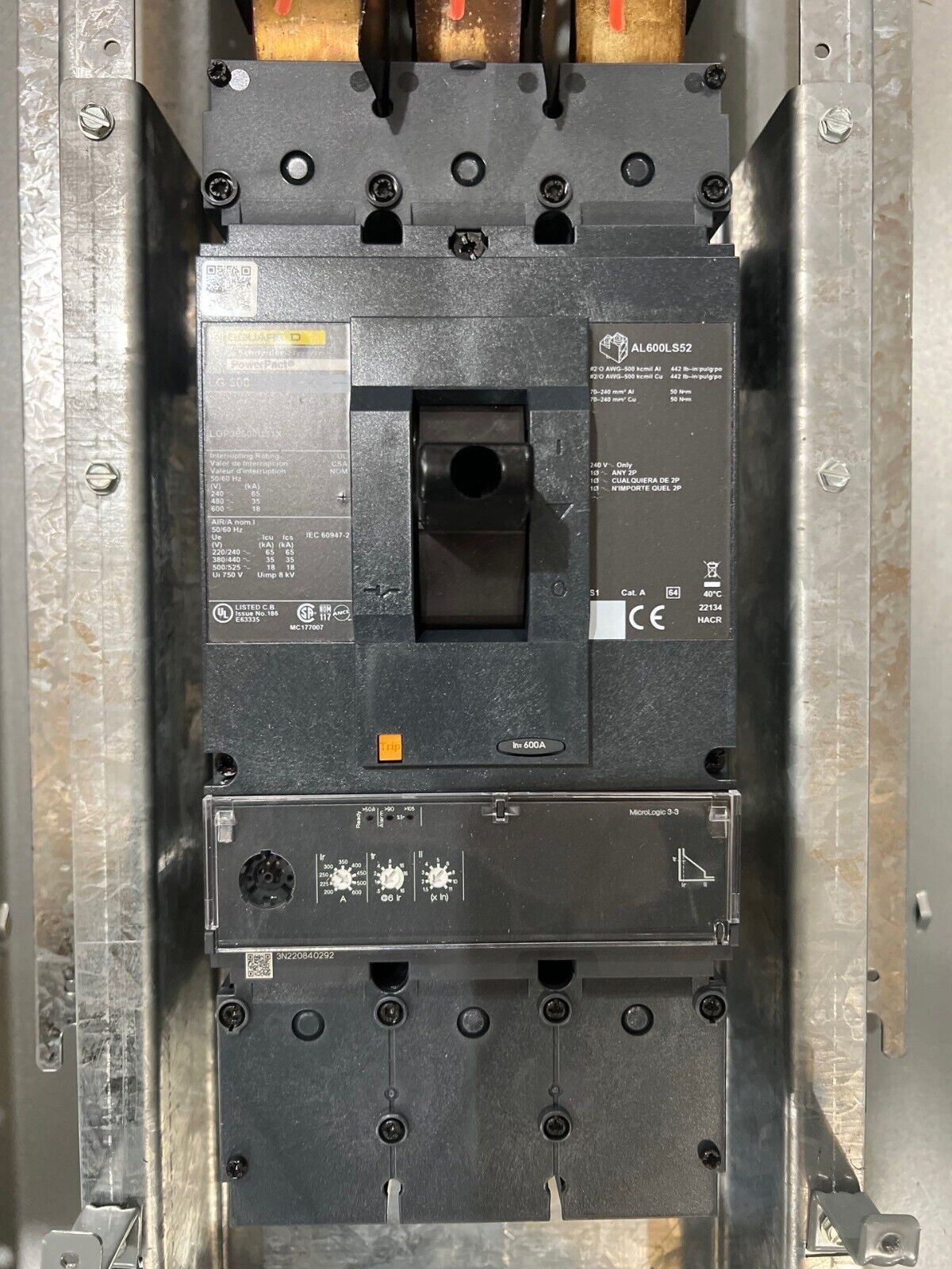 Sq D NQ Panelboard 600A 208Y/120V 3PH 42 Cir LGP36600U31X MCB Indoor Encl P675 New