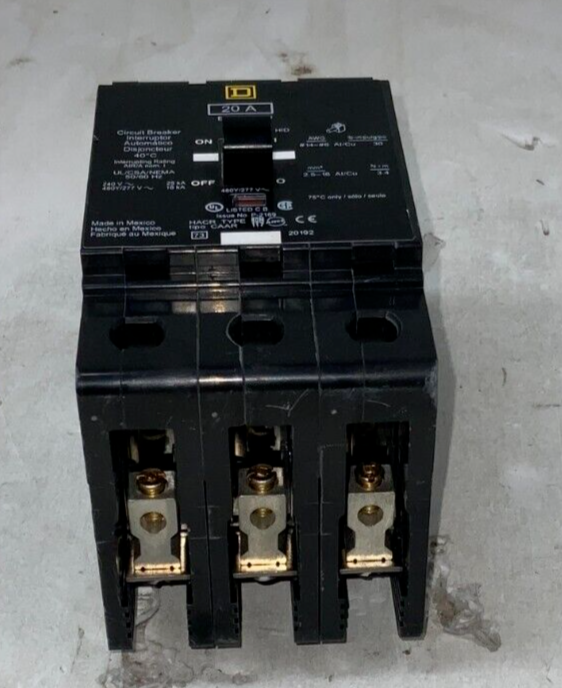 Square D EDB34020 New