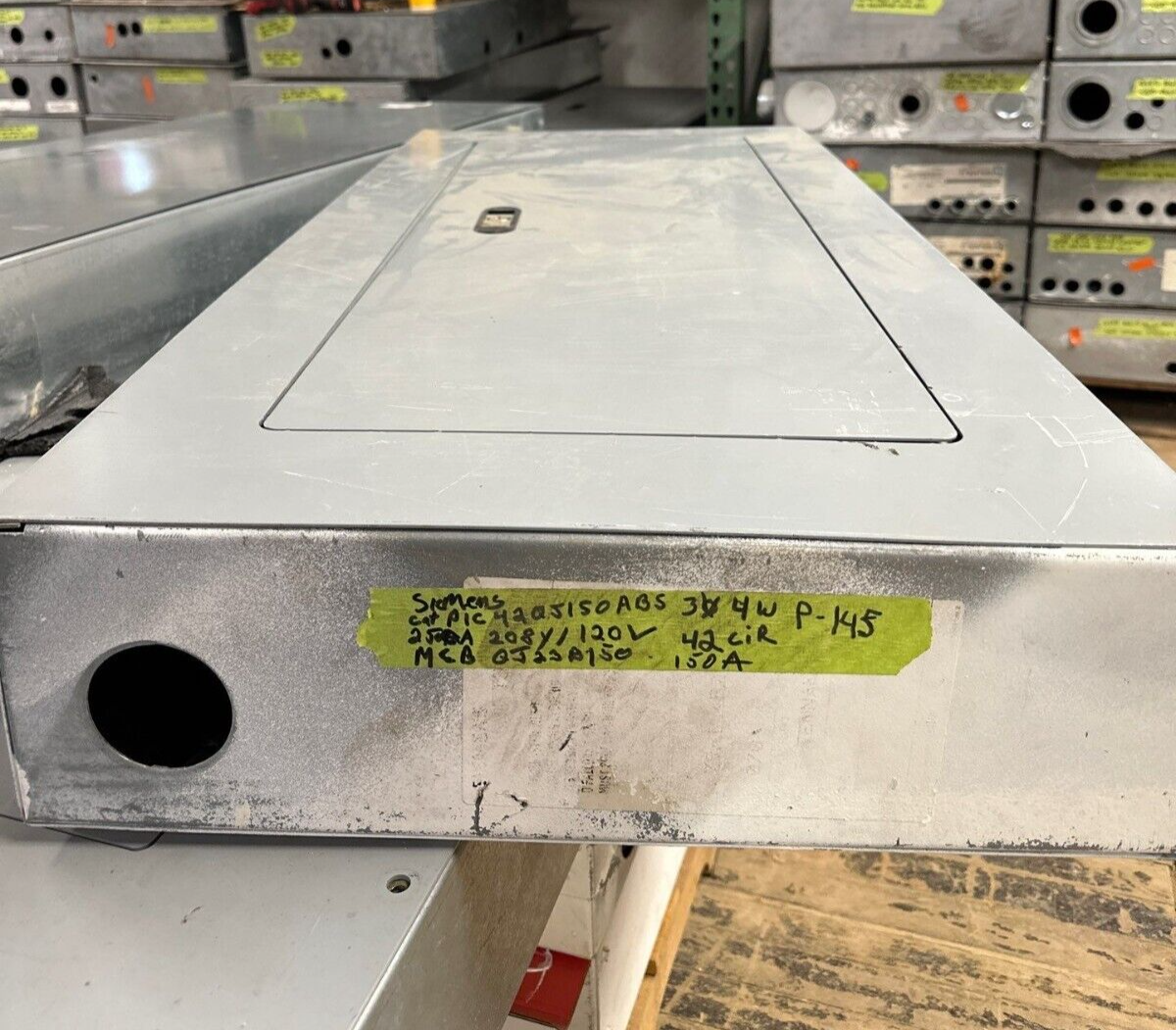 Siemens P1C42QJ150ABS P1 Panelboard 250A 208Y/120V 3PH MCB Indoor Encl QJ23B150 P145 Used