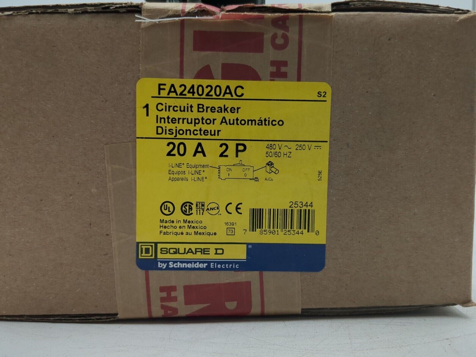 Square D FA24020AC New