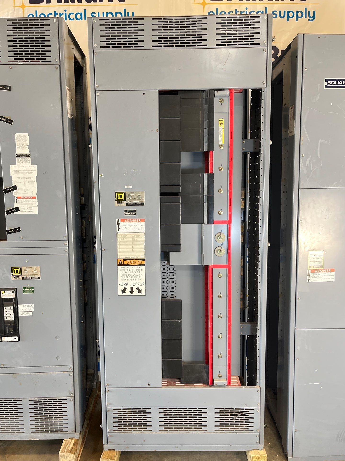 Square D QED Switchboard 1600A 480/277V 3PH 4W MCB PXF361600G LSIG Ground Fault Used