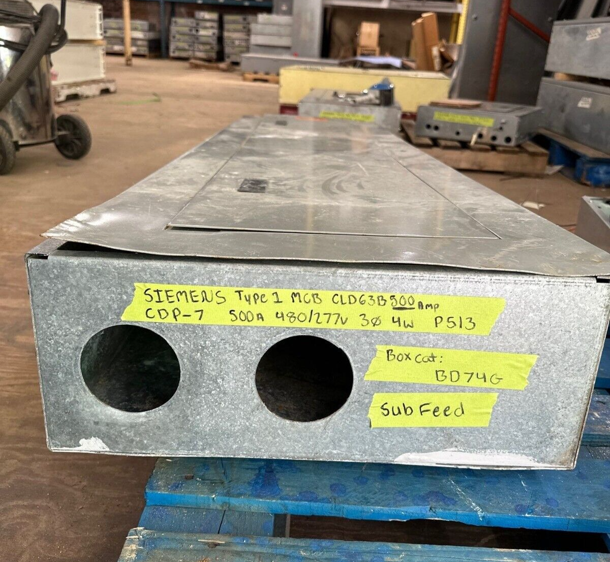 Siemens CDP-7 ITE Panelboard 500A 480Y/277V 3PH 4W Indoor Encl 30 Cir MCB 500Amp P513 Used