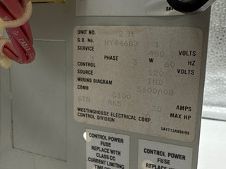 Eaton Freedom 2100 12" 30A MCC Bucket Size 1 Starter A200M1CAC 30 Amp Used