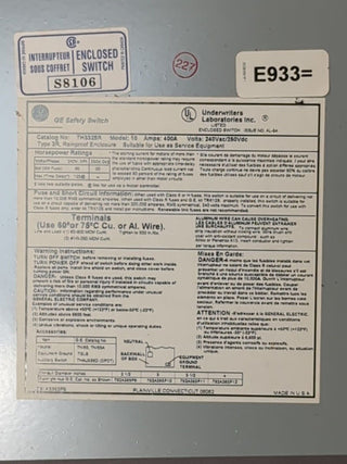 GE TH3325R New