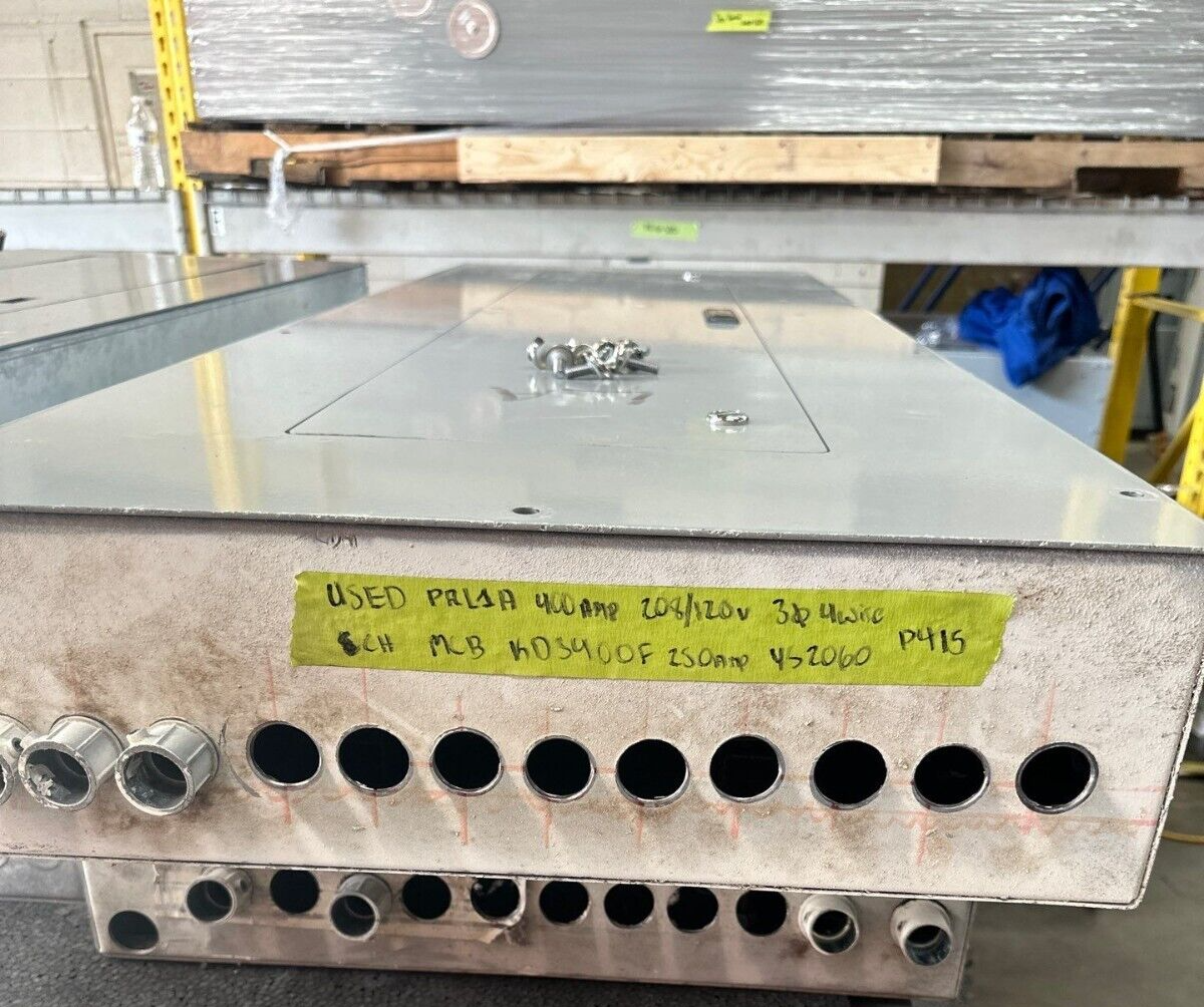 Cutler Hammer PRL1A Panelboard 400A 208Y/120V 3PH 4W 42 Cir Indoor Encl MCB P415 Used