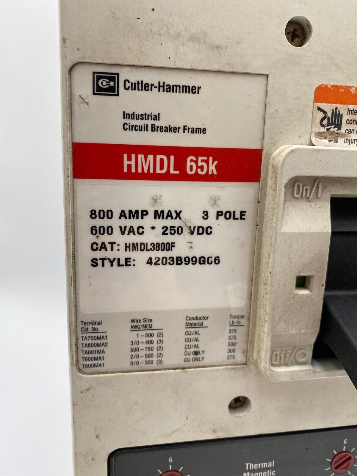Eaton HMDL3800 Used