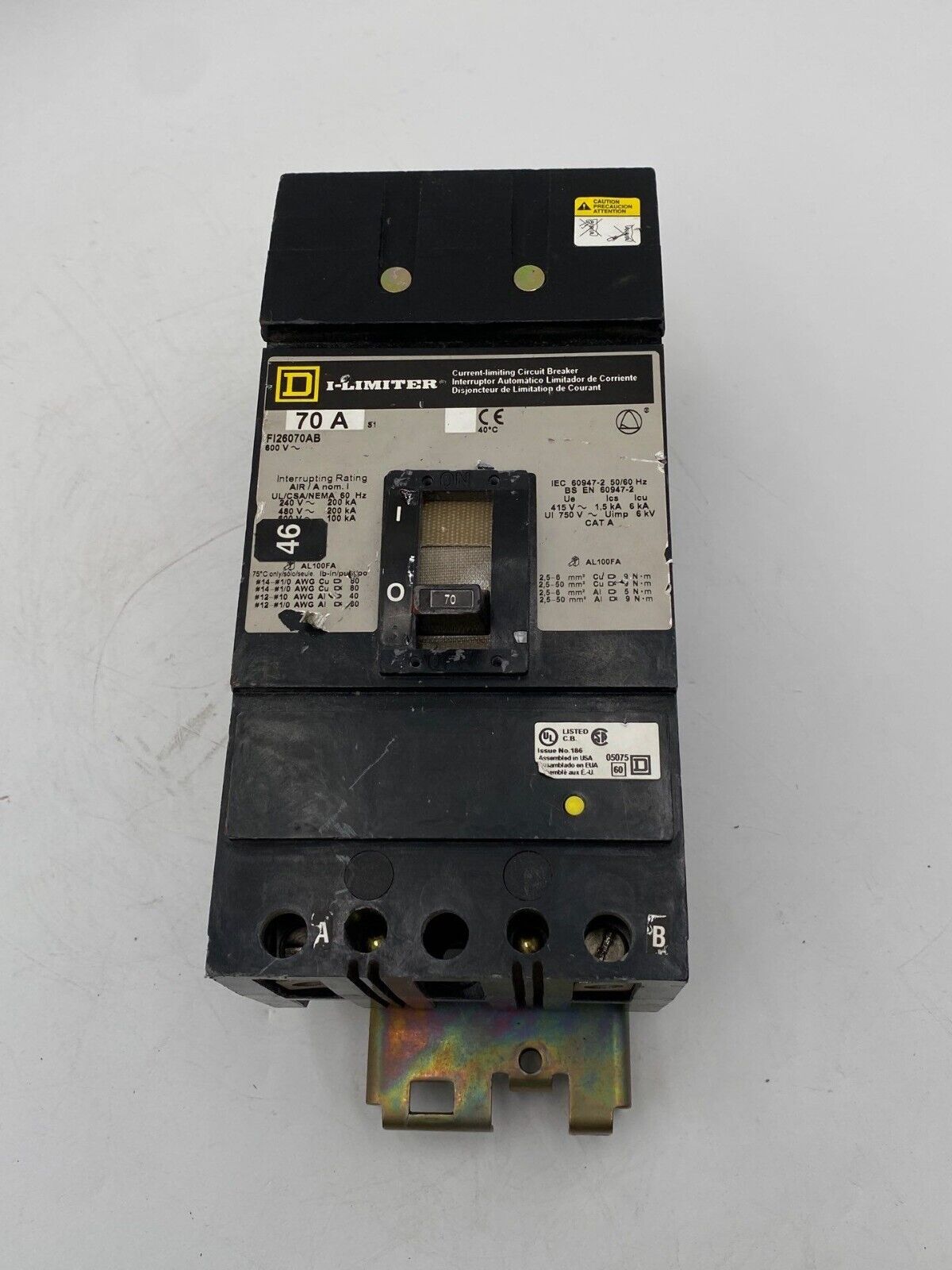 Square D FI26070AB Used