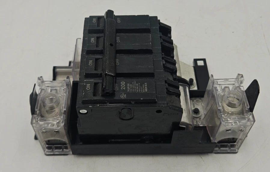 GE Main Breaker THQMV200 200A 120/240V 2P With Lugs 200 Amp 2 Pole Used Used