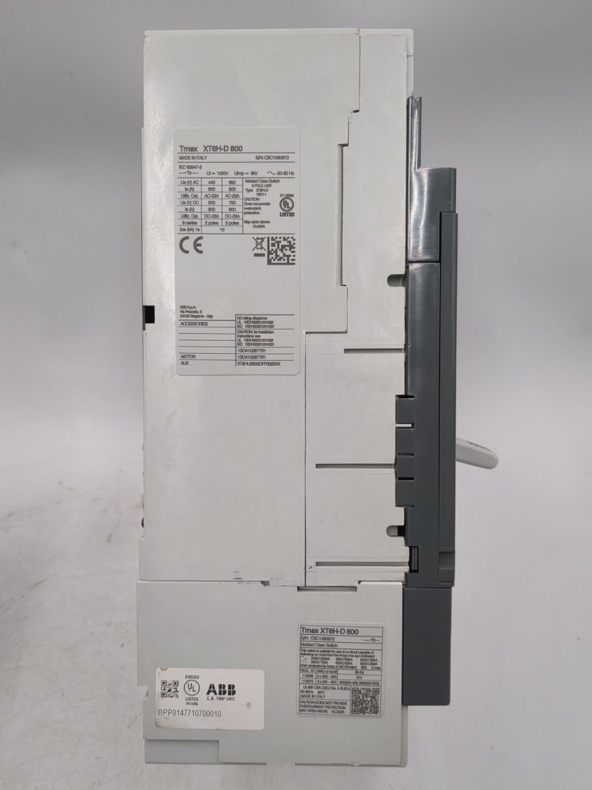 ABB XT6HU3800DFF000XXX New