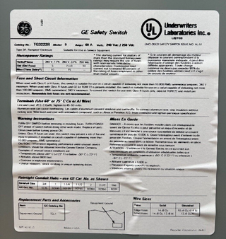 GE TG3222R New