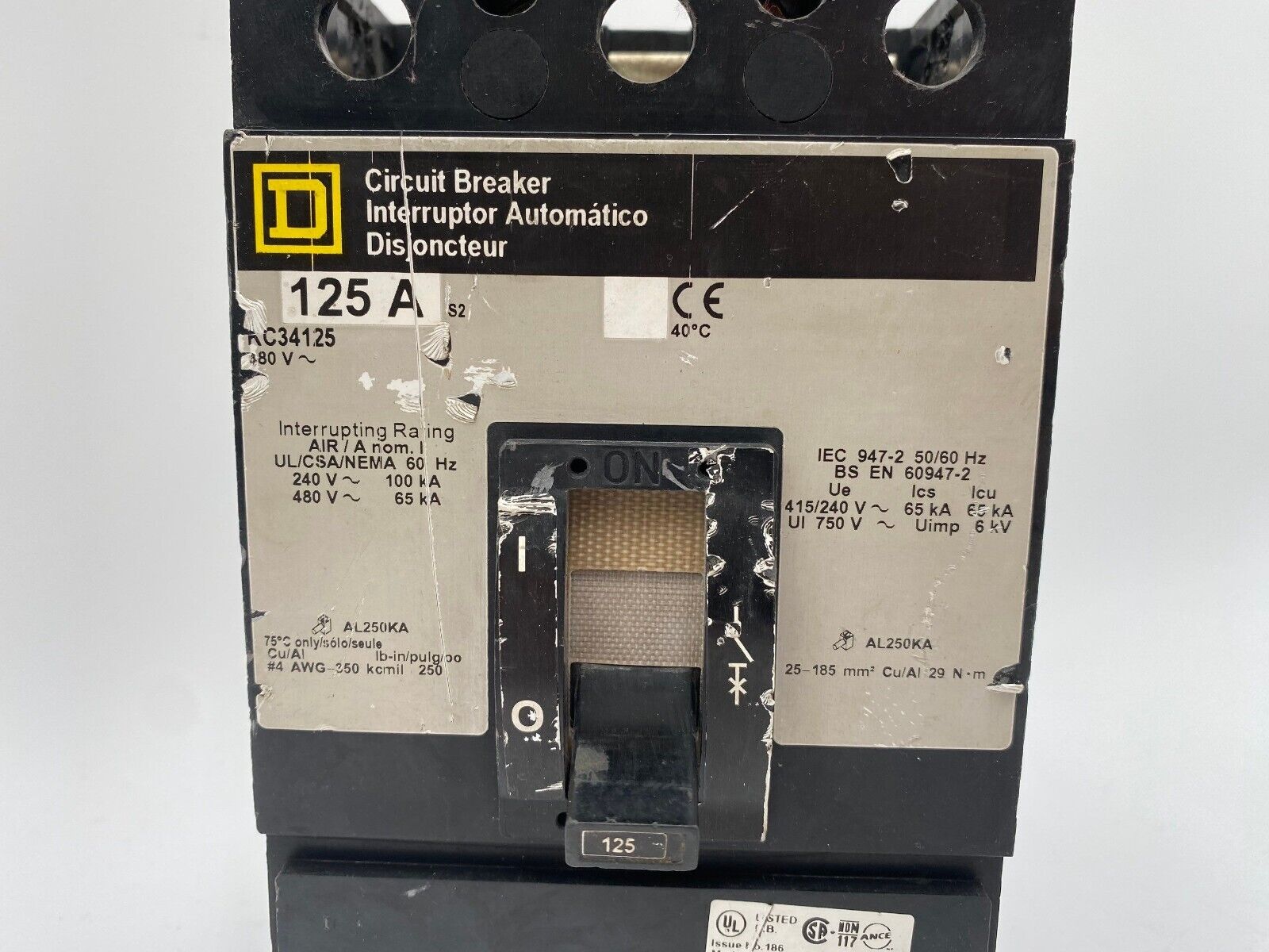 Square D KC34125 Used