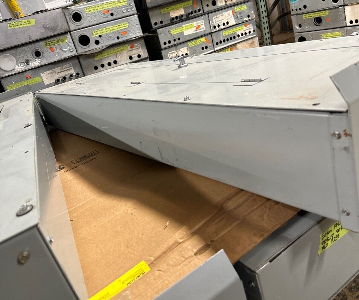 Eaton PRL3A Panelboard 400A 480Y/277V 3PH 4W Main Lug 3R Outdoor Encl MLO 18 Cir P282 Used