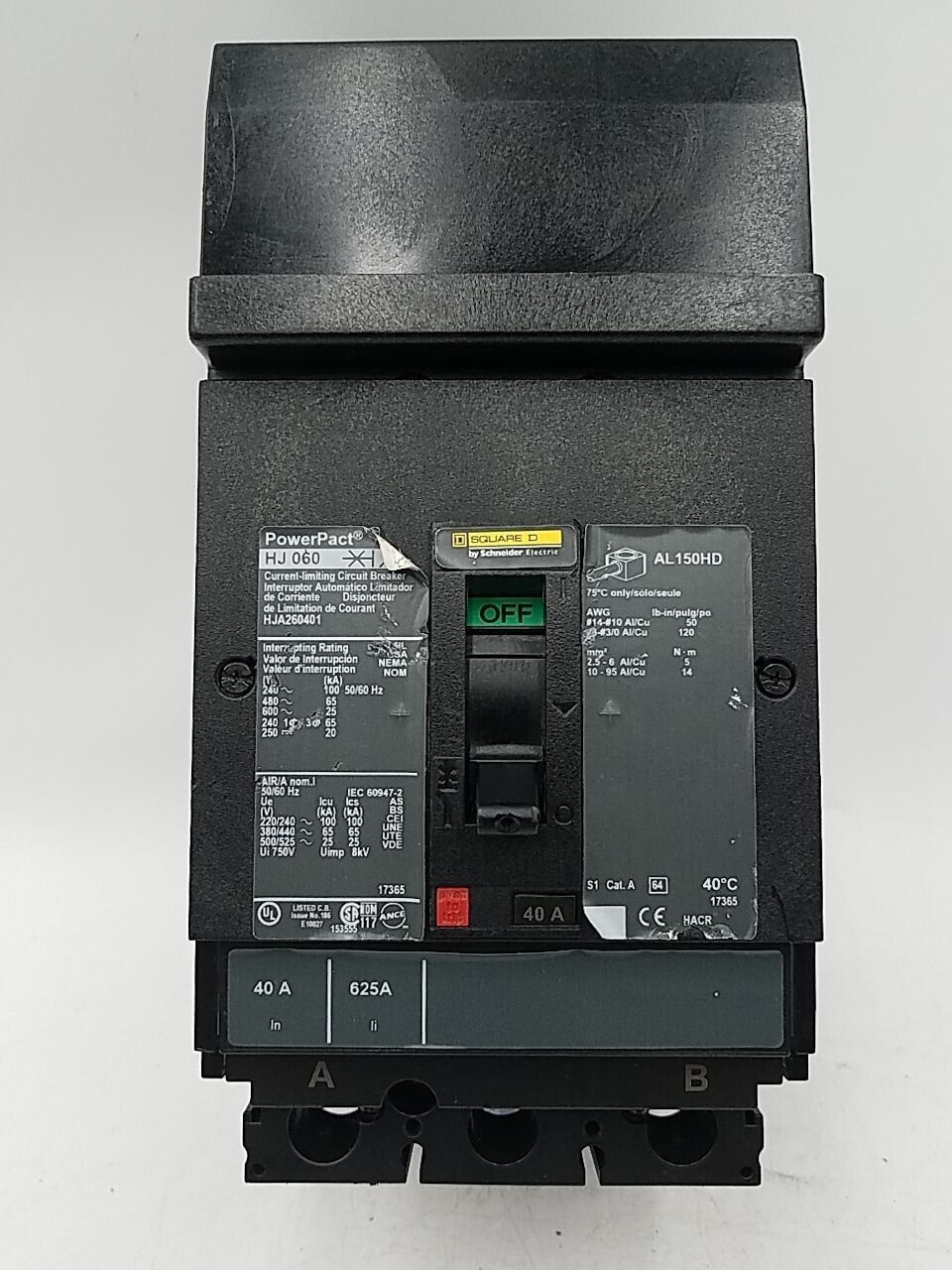 Square D HJA260401 New