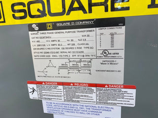 Square D EE30T3H Used