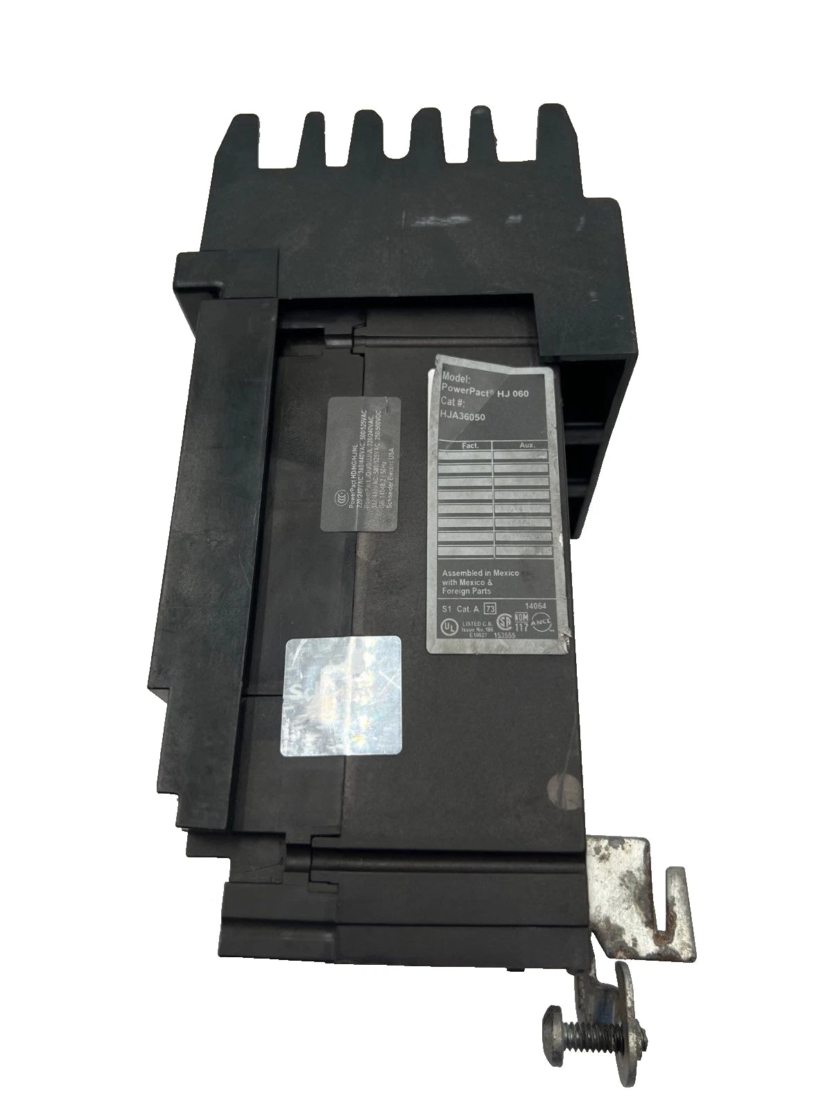 Square D HJA36050 I-Line Circuit Breaker 3 Pole 50 Amp 600V HJA 50A 3P 3PH Used