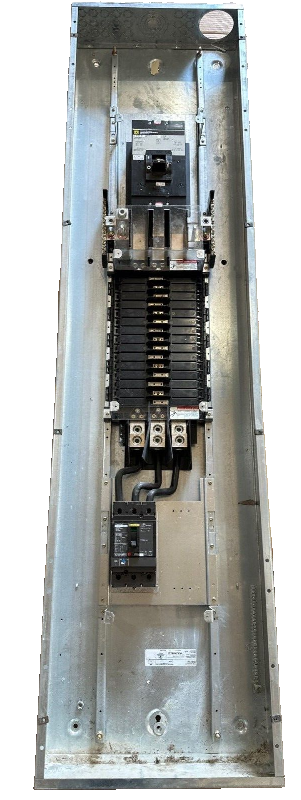 Square D NF Panelboard 400A 480/277V 3PH 4W Main LAP36400MT W/ JDL36200 30 Cir P555 Used