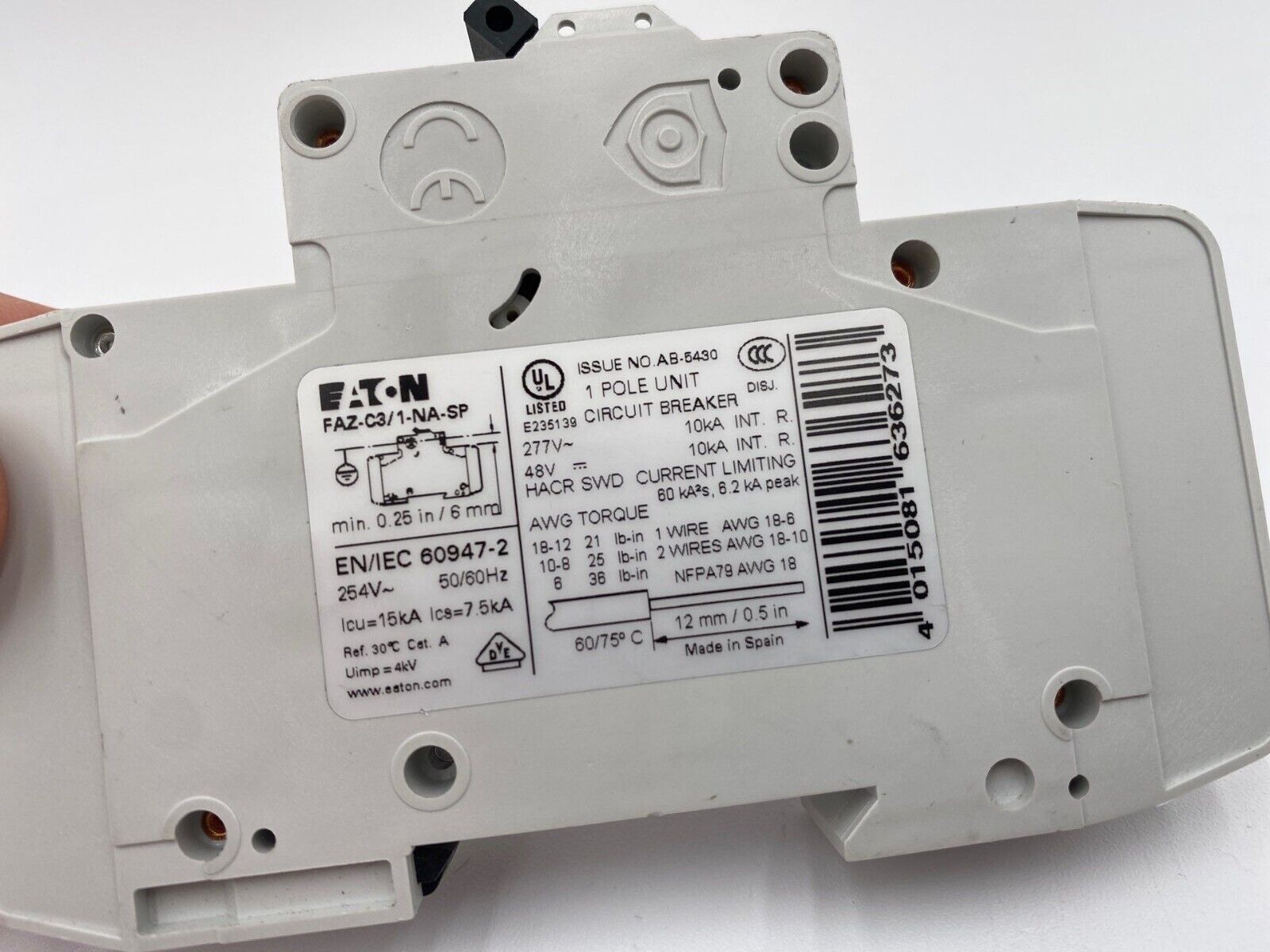 Eaton FAZ-C3/1-NA-SP