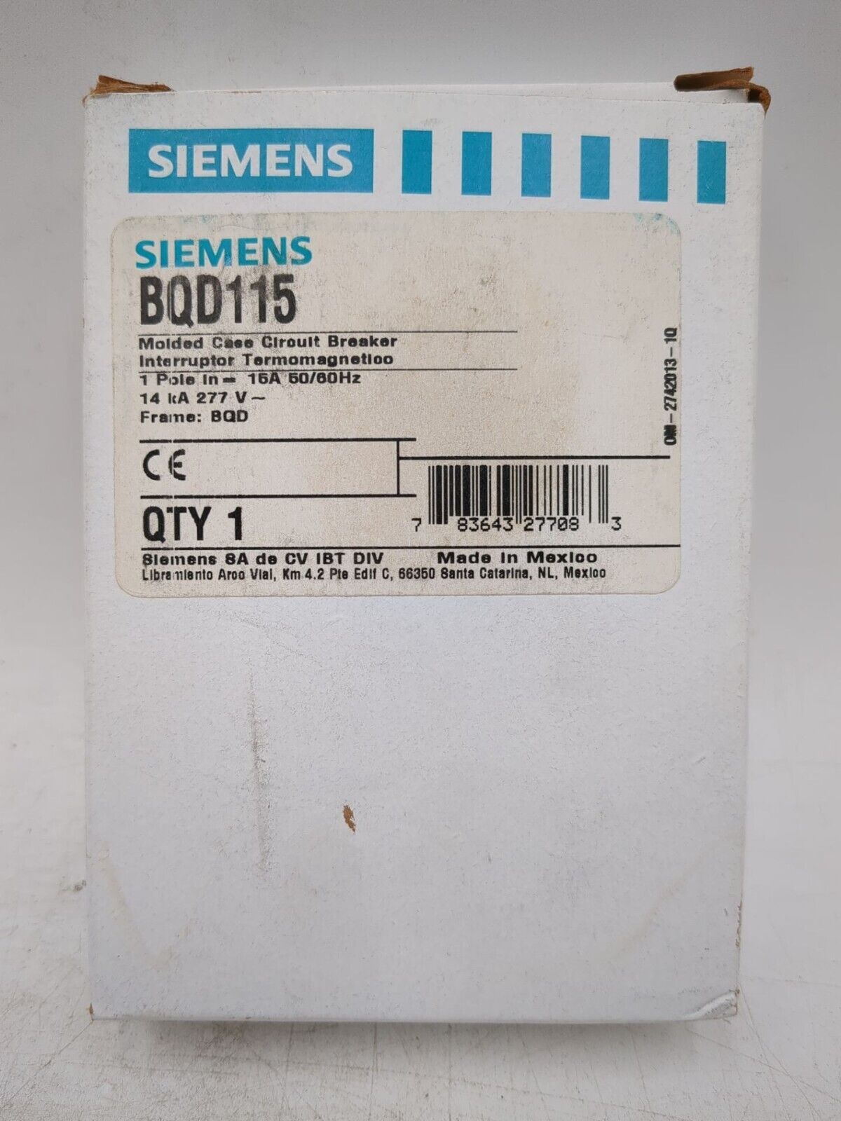Siemens BQD115 New