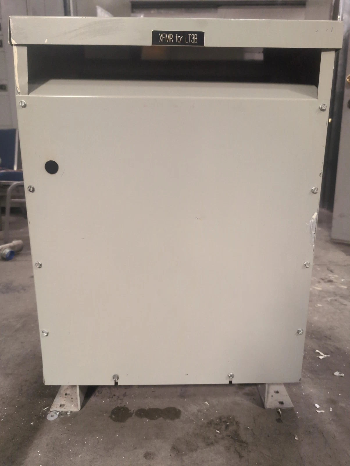 45 KVA GE 9T23B3873 Transformer Pri 480V Sec 208/120V 3PH Indoor QL Type 2 Encl Used