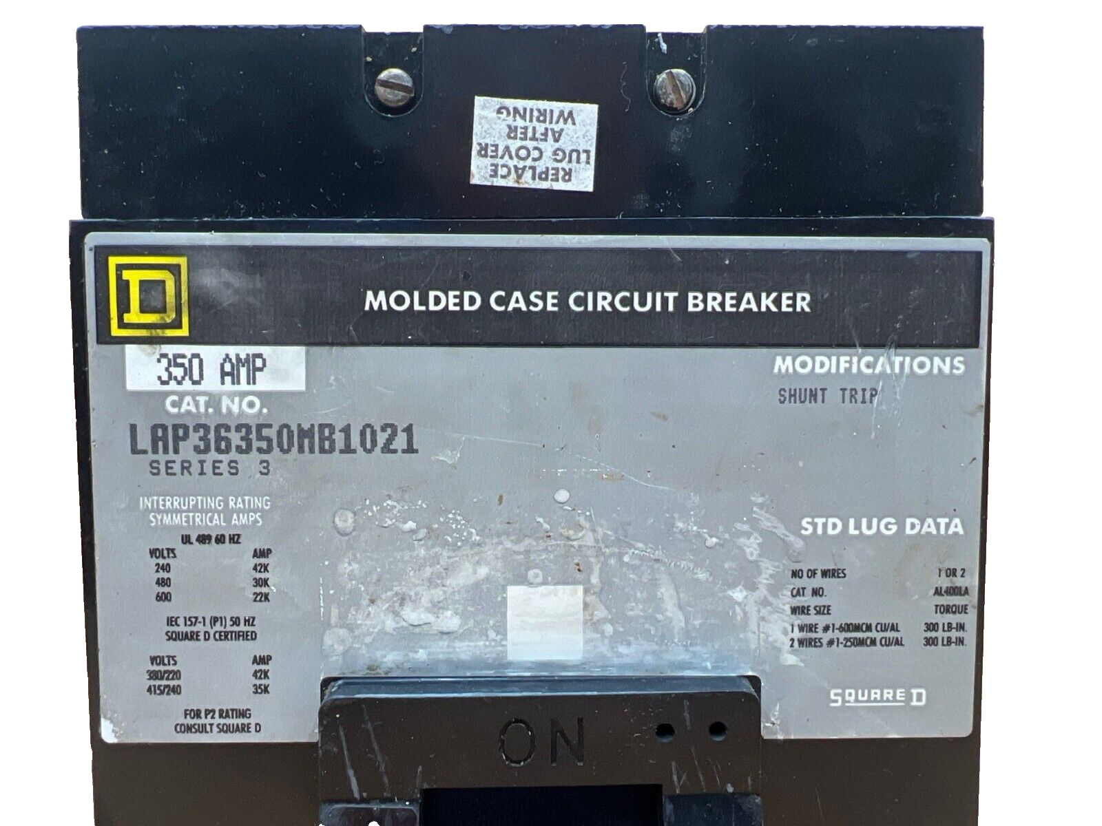 Square D LAP36350MB1021 Used