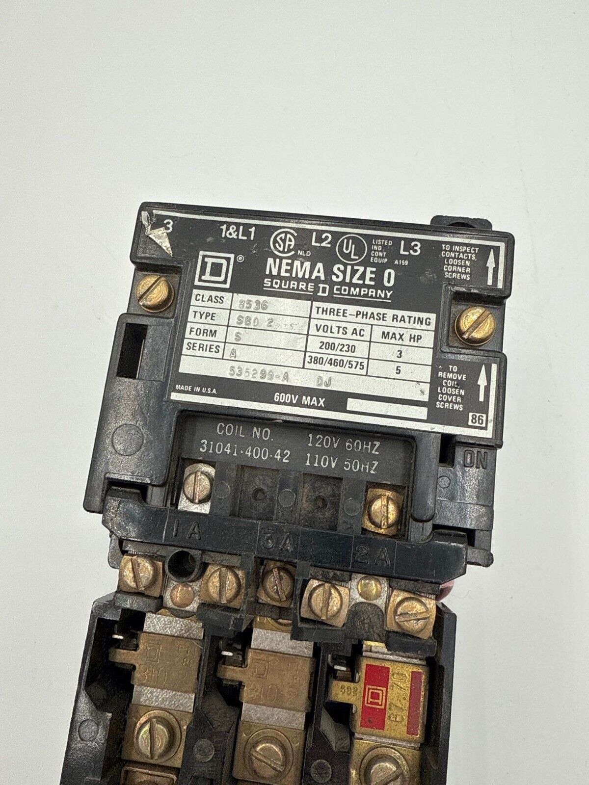 Square D 8536SB02S Used