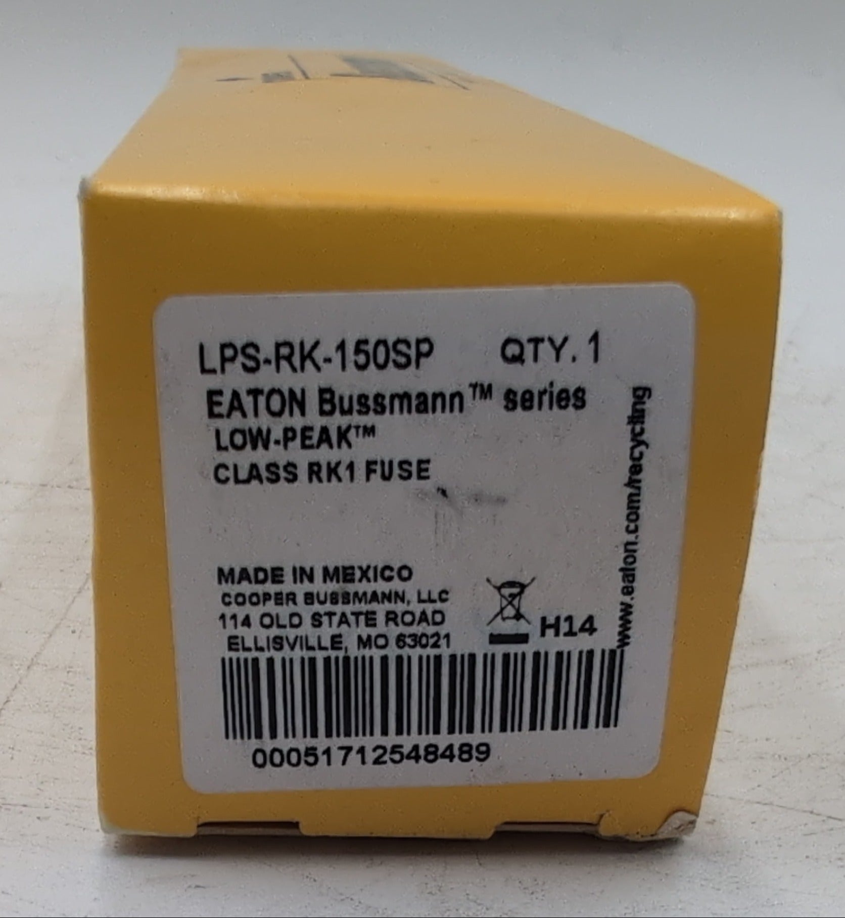 Bussmann LPS-RK-150SP Low Peak Fuse 150 Amp 600V Class RK1 Time Delay NEW New