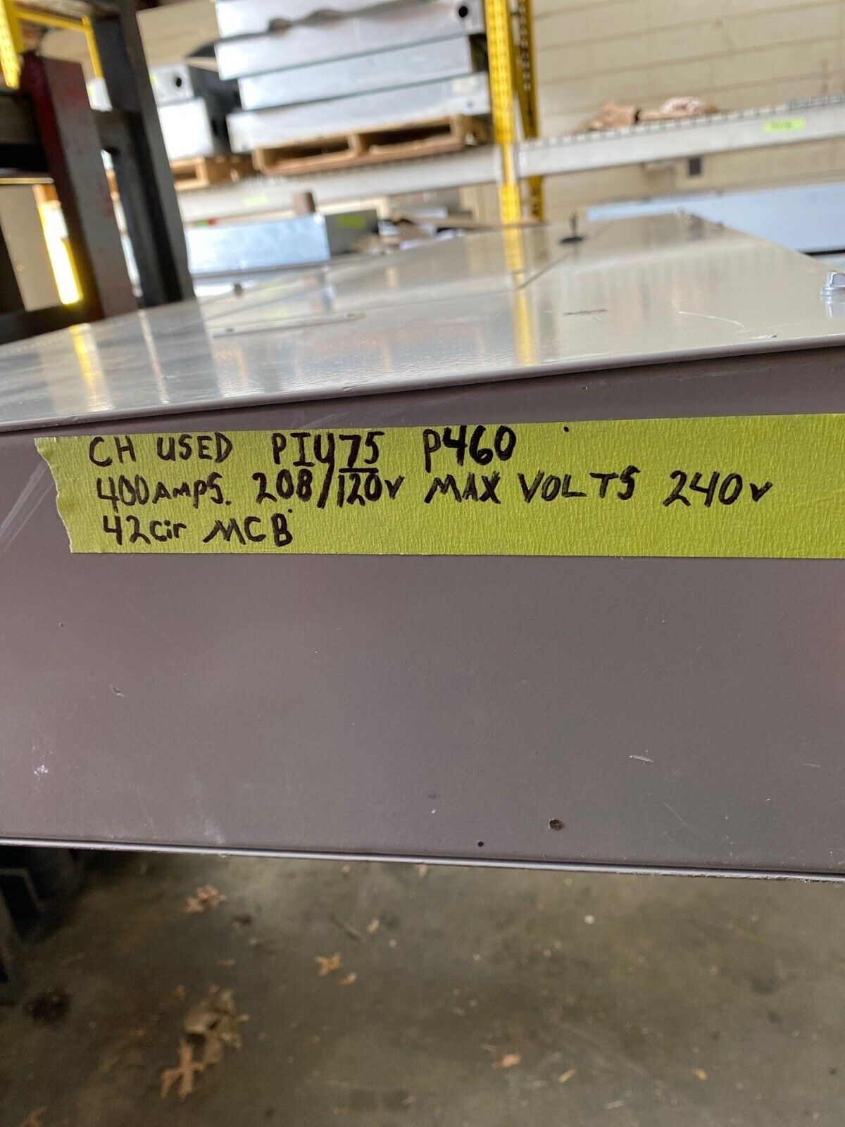 IEM PIU75 Panelboard 400A 208Y/120V 3PH 4W 42 Circuit Indoor Encl MLO 400 Amp P460 Used