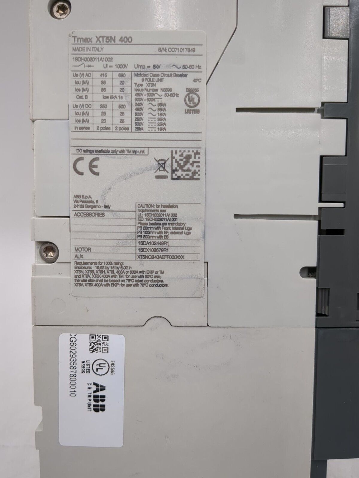 ABB XT5NQ340AEFF000XXX New