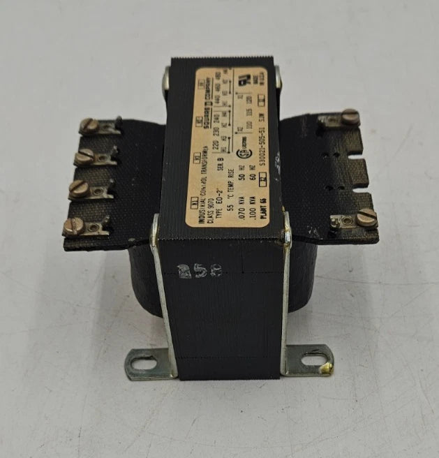 0.100kVA Square D S30021-505-51 Industrial Control Transformer CLASS 9070 480V Used