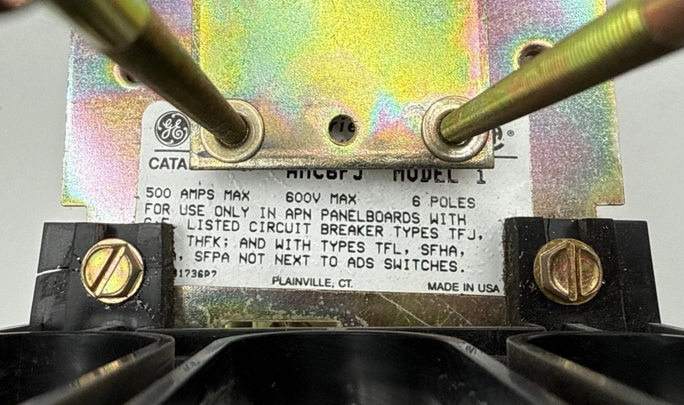 GE AMC6FJ APN Circuit Breaker Module 500A 600V 6 Pole TFK THFK TFJ SFDA SFHA Used