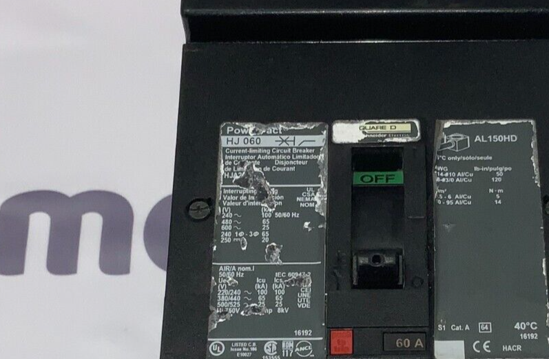 Square D HJA260601 Used