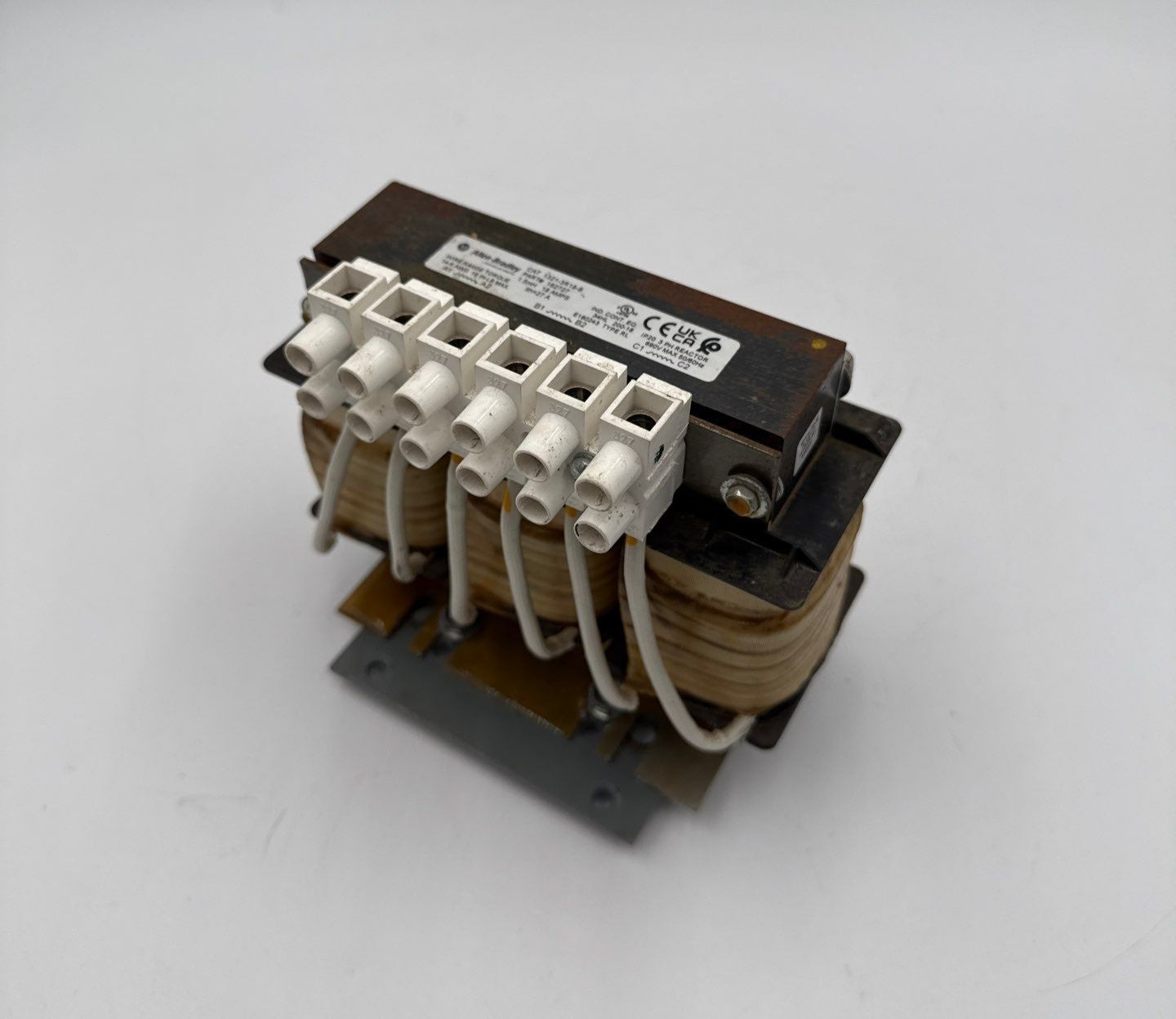 Allen Bradley 1321-3R18-B Line Reactor 3PH 1.5mH 18A 600V IP20 Open Type Used