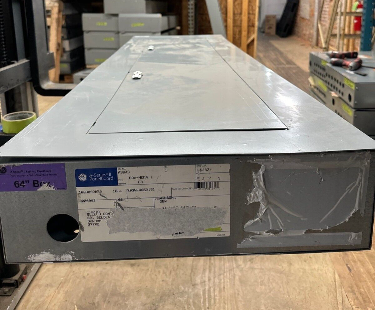 GE ADF3424MB Panelboard 400A 480Y/277V 3PH 4W 42 Cir Main Lug MLO Indoor Encl P120 Used