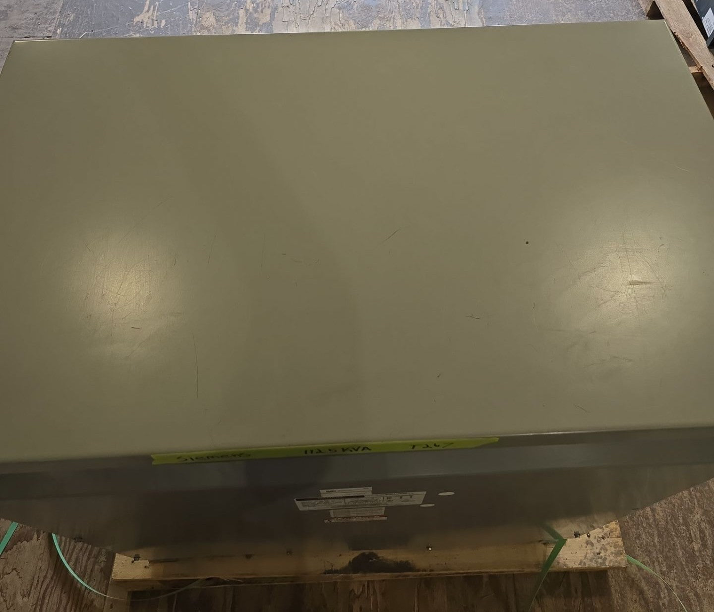 112.5kVA Siemens 3F3Y112K20 Transformer 3PH Pri 480V Sec 208/120V Indoor T267 Used