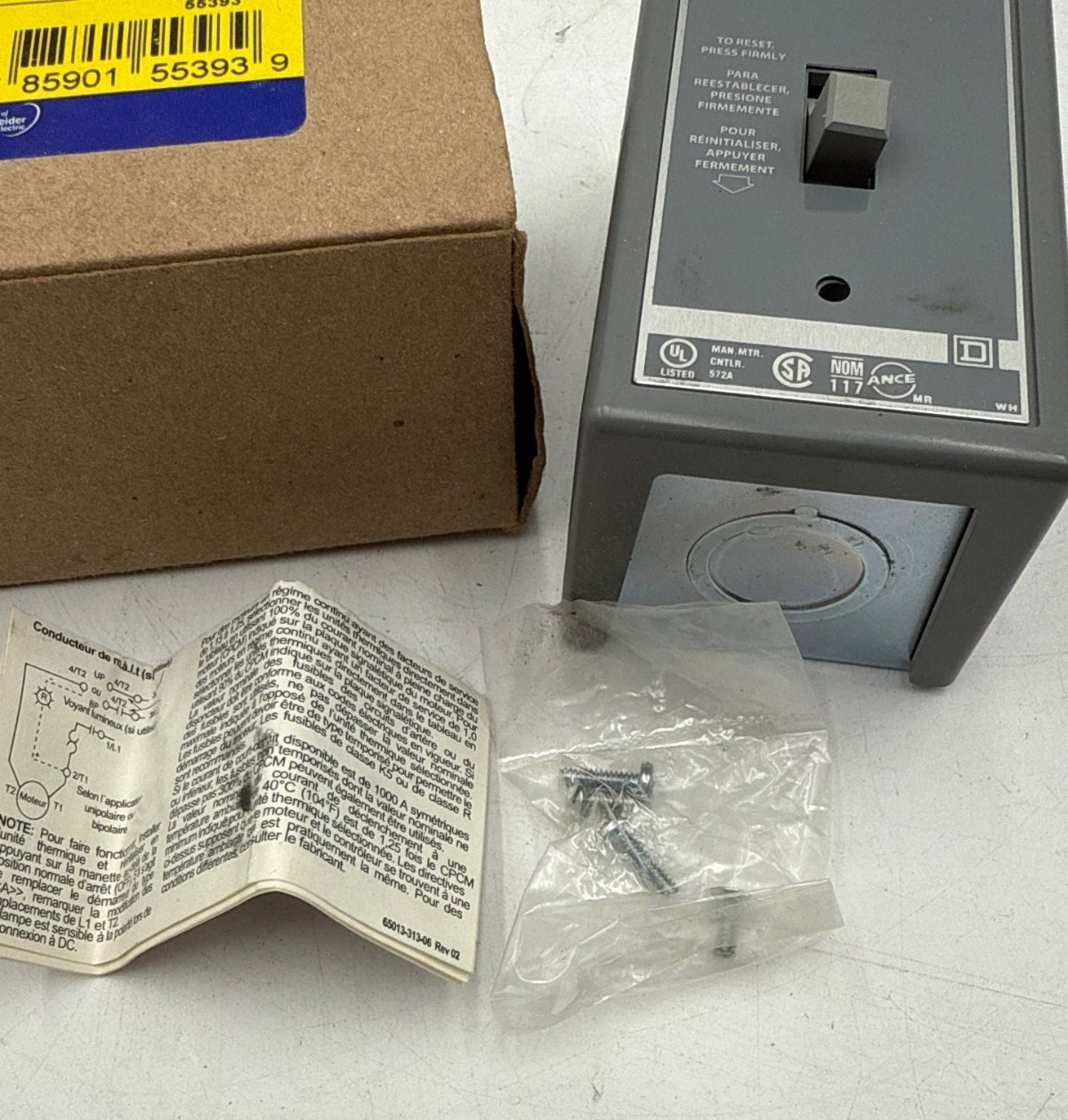 Square D 2510FG1 FHP Manual Motor Starter Switch Control NEMA Type 1 Indoor New