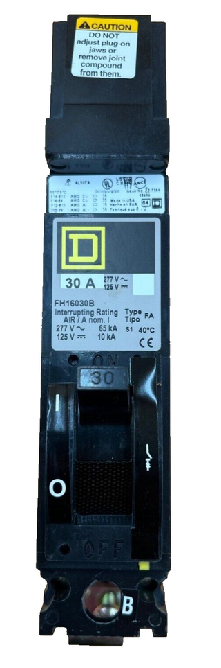 Square D SQD FH16030B Used