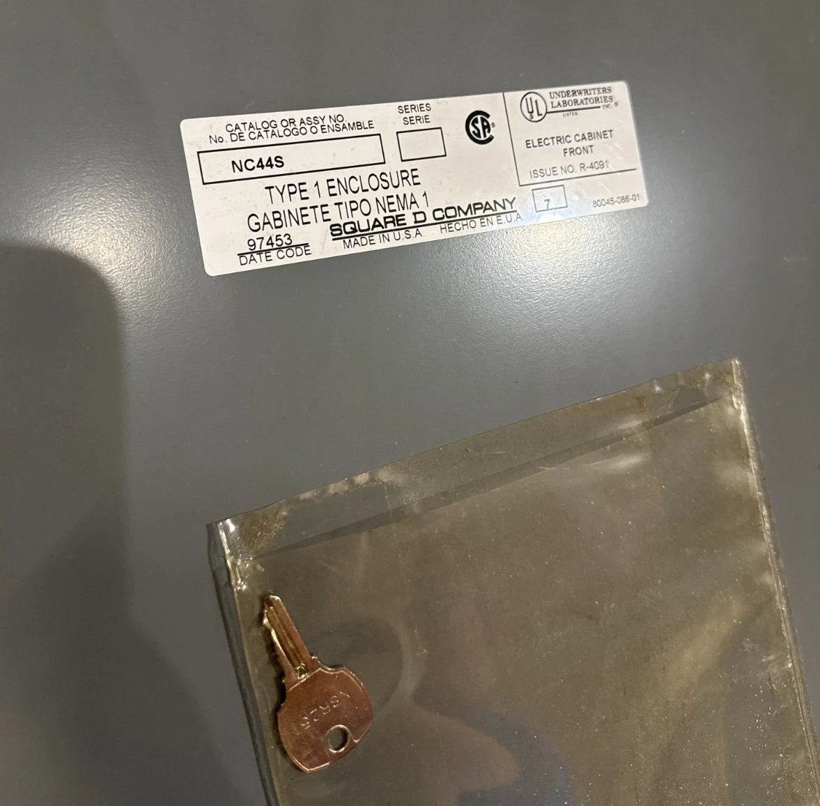 Square D NQ Panelboard 60A 208/120V 3PH 4W MCB Panel 60 Amp 30 Cir HDP36060 Used