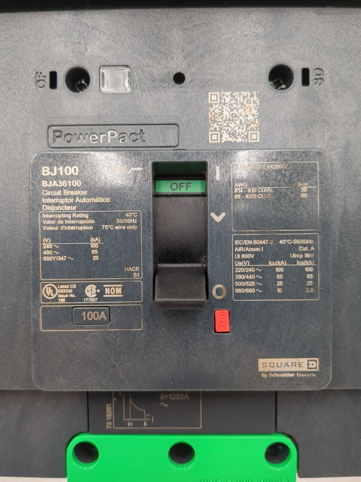 Square D BJA36100 New