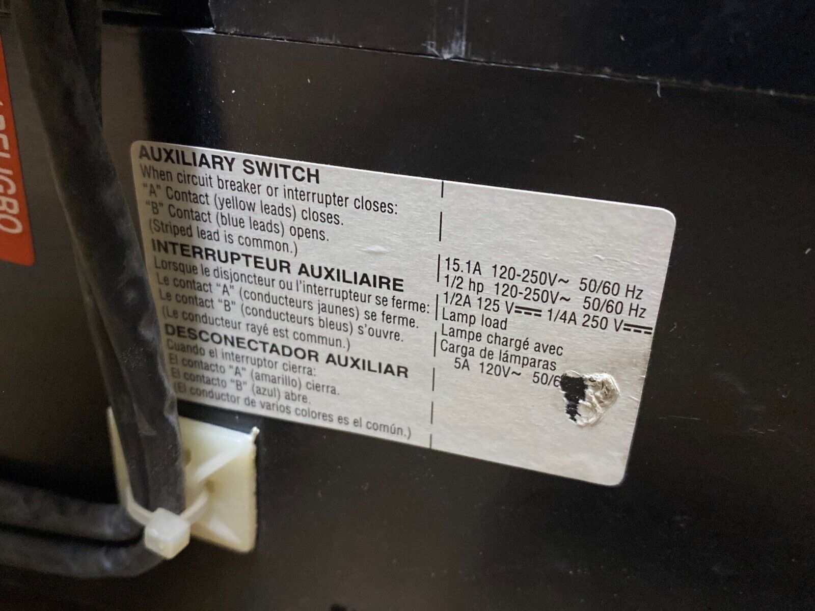 Square D PAF361200DC1625 Used