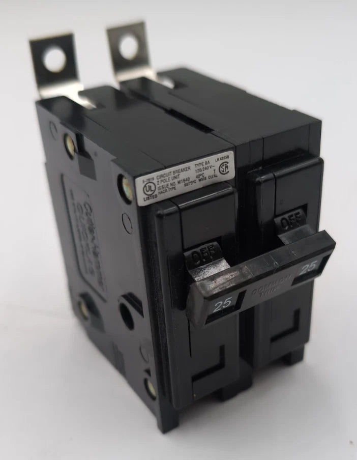 Eaton Cutler Hammer BAB2025H Circuit Breaker 25A 2P 240V 1PH BA225 25 Amp 2 Pole Used