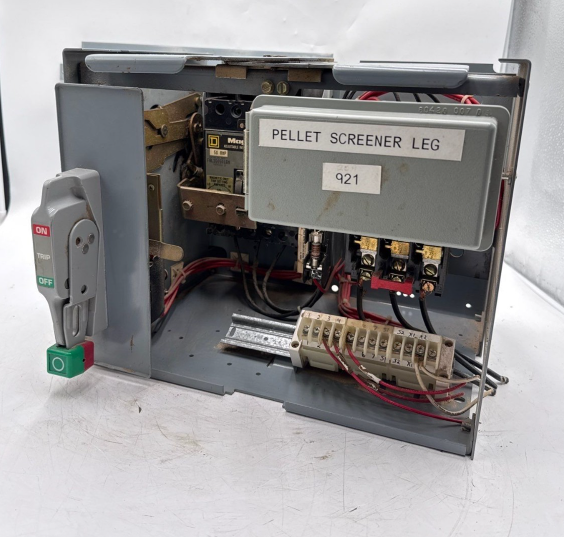 Sq D Model 6 50A 12" Size 1 Starter MCC Bucket Motor Control 50 Amp FAL3605016M Used