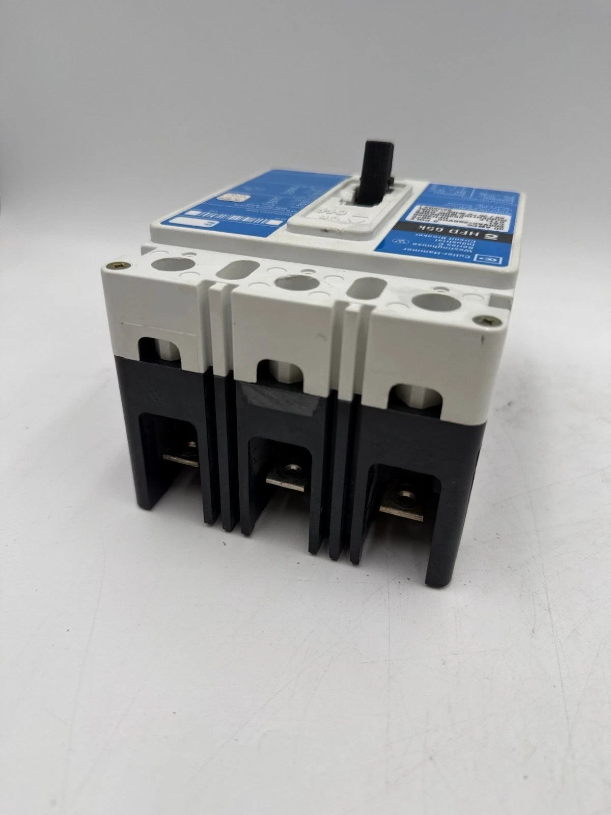 Cutler Hammer HFD3090 Circuit Breaker 90A 600V 3P HFD 65k 90 Amp 3 Pole Used Used