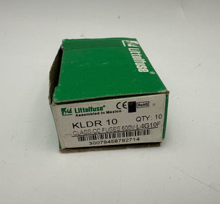 10PC Littelfuse KLDR-10 KLDR10 KLDR 10A 600Vac Time Delay Fuse Lot of 10 New