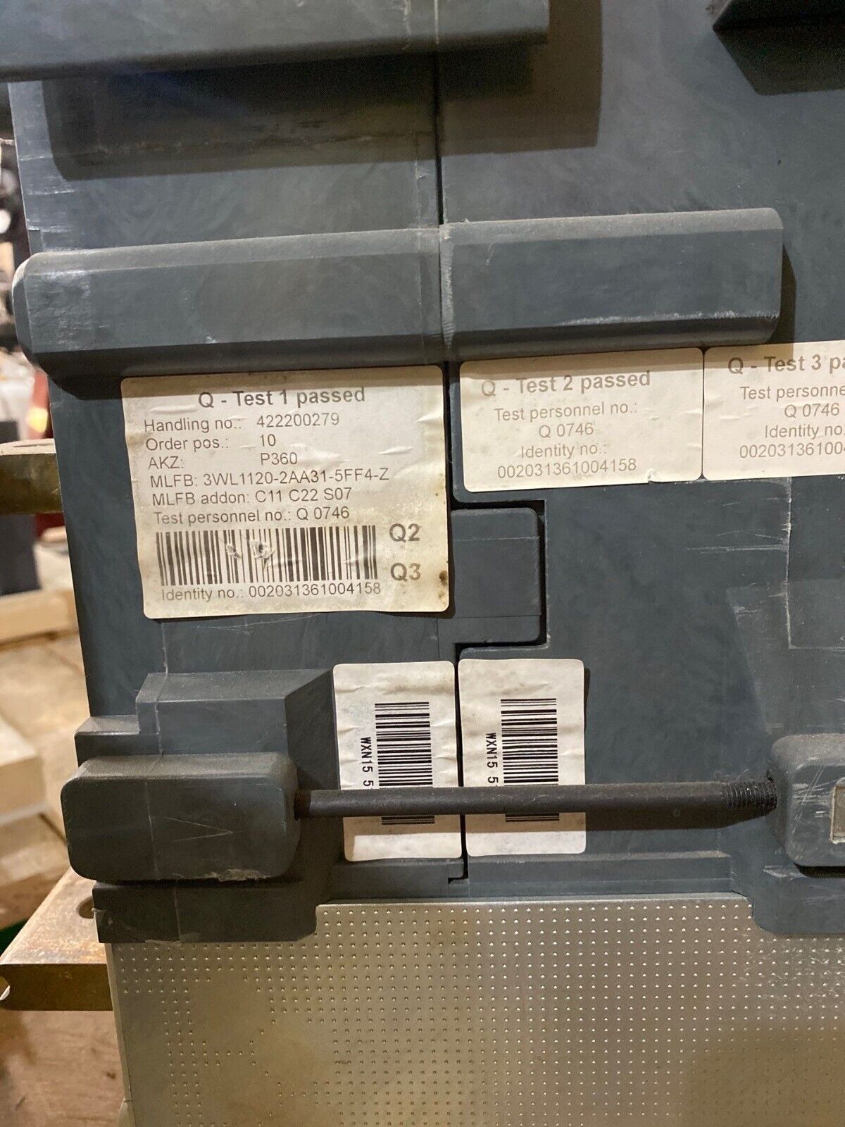 Siemens 3WL1120-2AA31-5FF4-Z Used