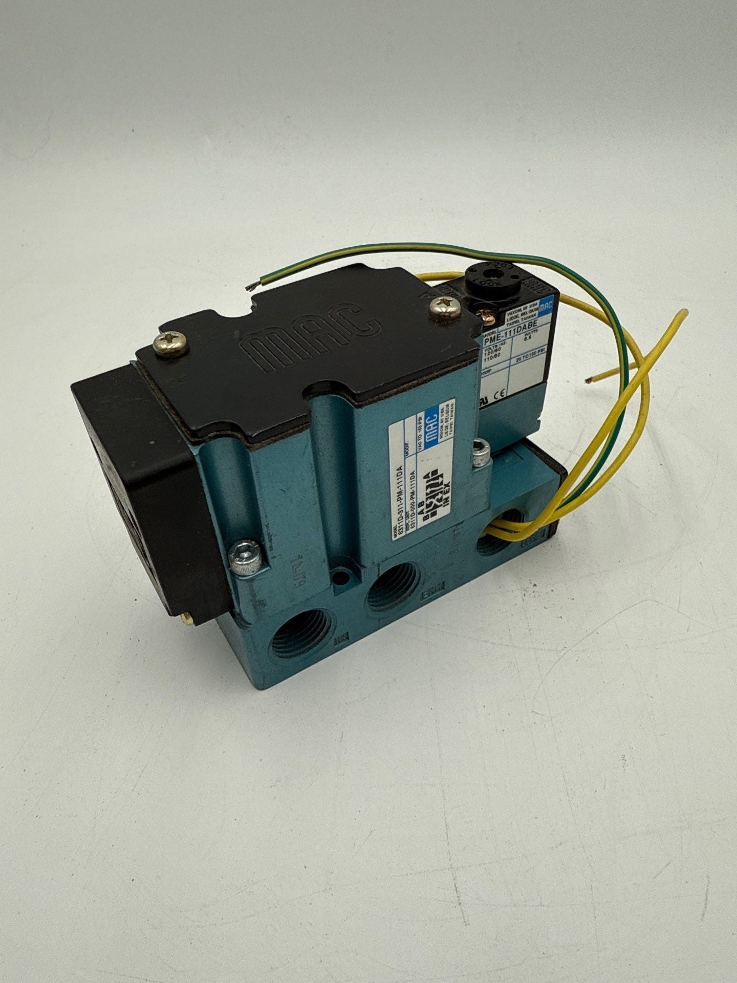MAC 6311D-311-PM-111DA Solenoid Valve 110/120 VAC 6.8 WATT 25-150 PSI New