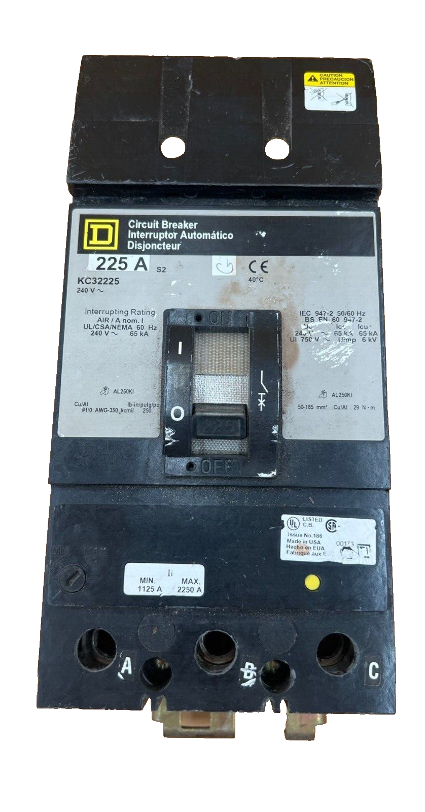 Square D KC32225 Used