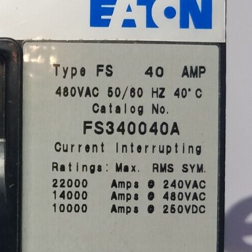 Cutler-Hammer FS340040A Used