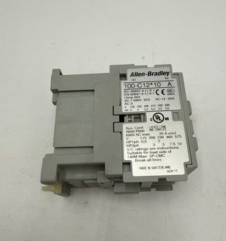 Allen Bradley 100-C12J10 Contactor 12A 3P 600V 10HP Coil 24V New